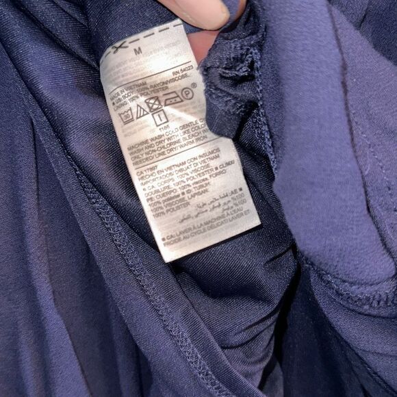 Old Navy Blue Dress Tunic Plissse Pleat - Picture 4 of 10